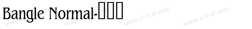 Bangle Normal字体转换